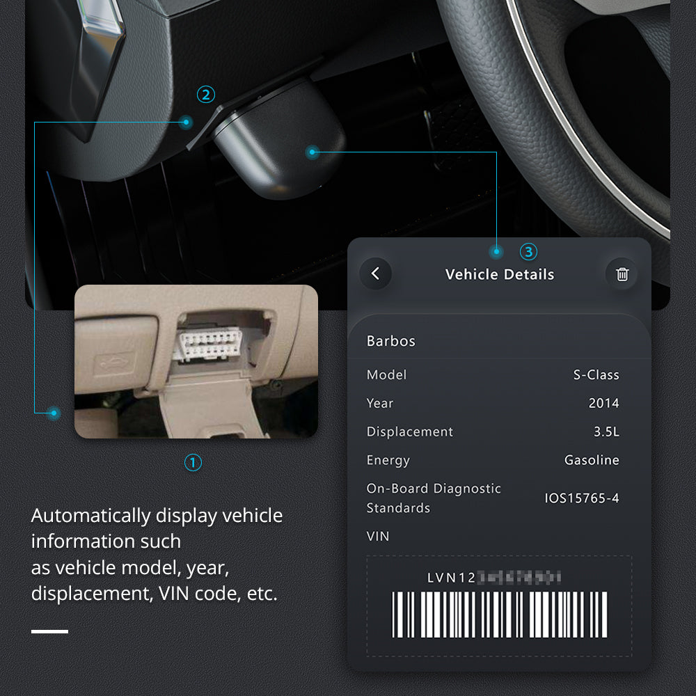 Premium XTOOL AD10 Bluetooth OBD2 Diagnostic Scanner