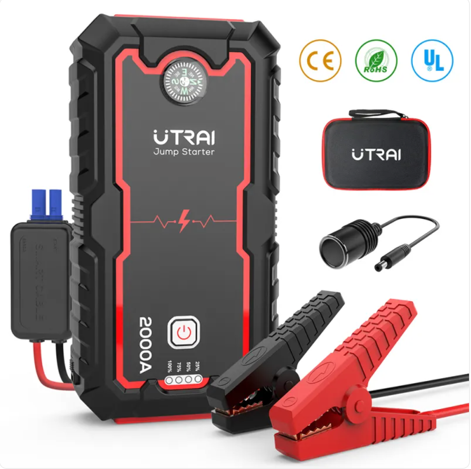 Premium 12V Portable Car Battery Jump Starter & Power Bank