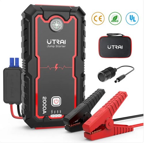 Premium 12V Portable Car Battery Jump Starter & Power Bank