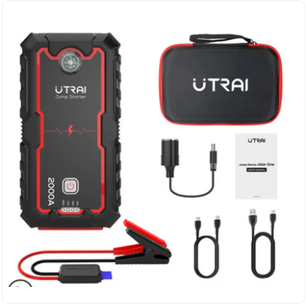 Premium 12V Portable Car Battery Jump Starter & Power Bank