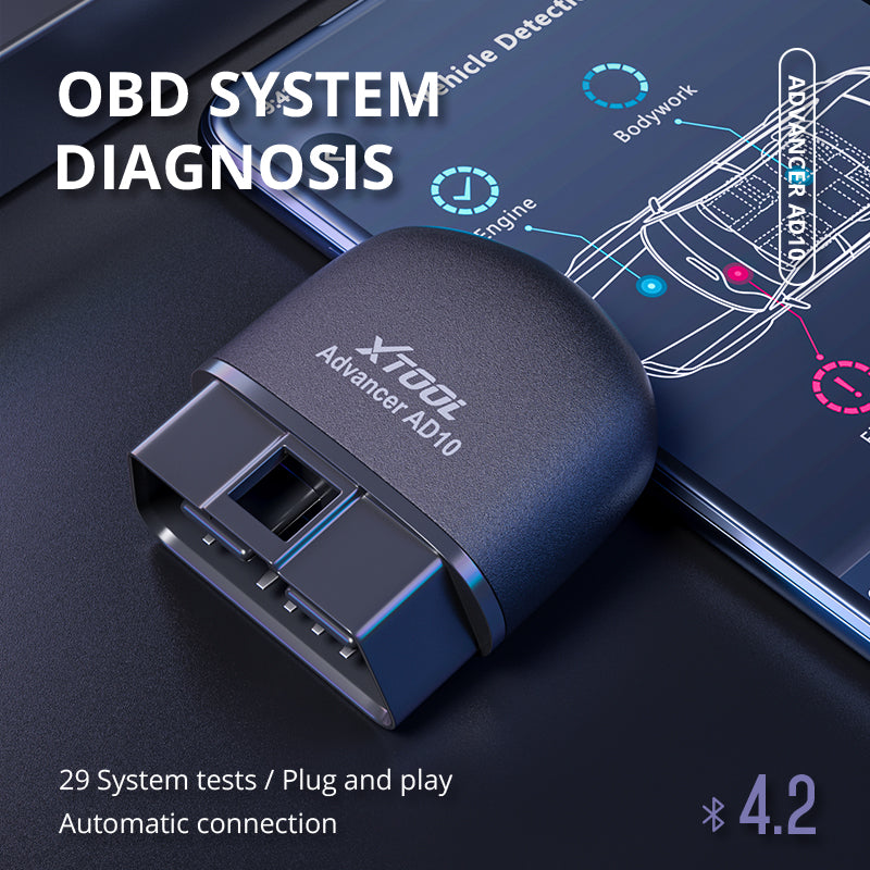 Premium XTOOL AD10 Bluetooth OBD2 Diagnostic Scanner